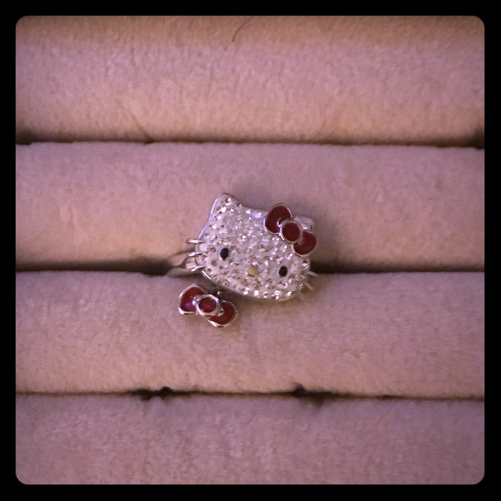 Rare Swarovski Hello Kitty Ring, size 6-6.5 ($140)